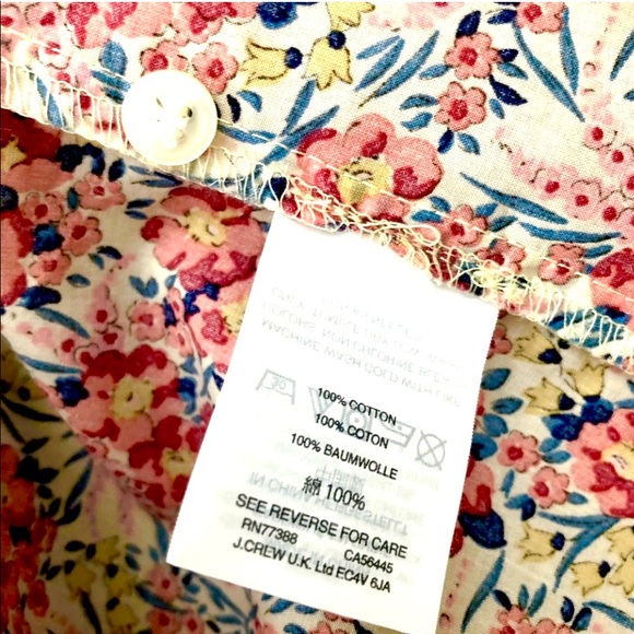 J. Crew - Liberty Print; Size 6 Blouse - Picture 4 of 5